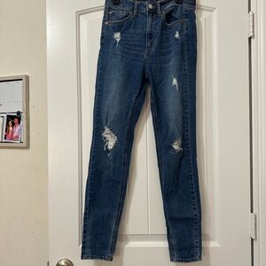 Wild Fable Blue Distressed Skinny Jeans